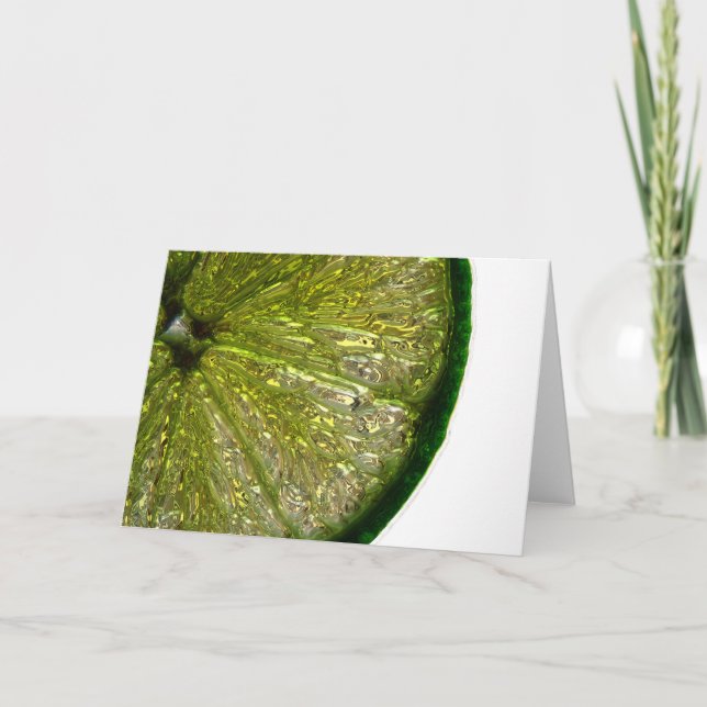 Sugar Coated Lime Slice Card (Front)