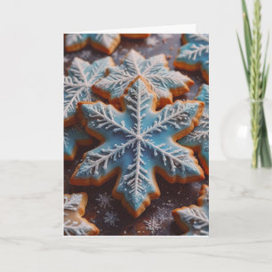 Sugar Cookie Star and Recipe Christmas Card
