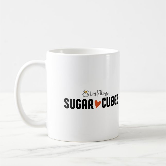 Sugar Cube Mug With Sugar Cube Friends (Left)
