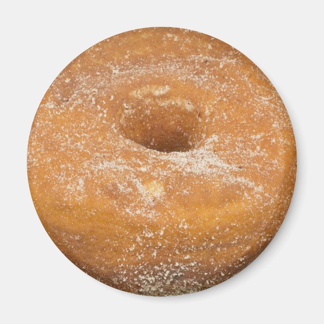 Sugar Doughnut Food Dessert Magnet (Front)