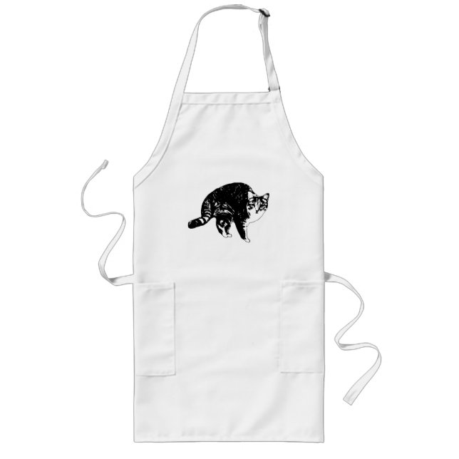 Sugar-Dust Tabby Spirit Long Apron (Front)