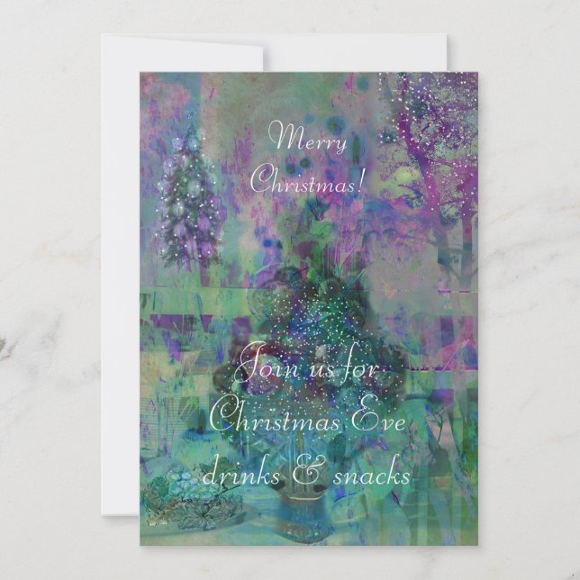 Sugar-Dusted Christmas Fruit Invitation (Front)