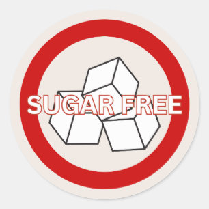 Sugar Free Food Allergy Alert Classic  Classic Round Sticker