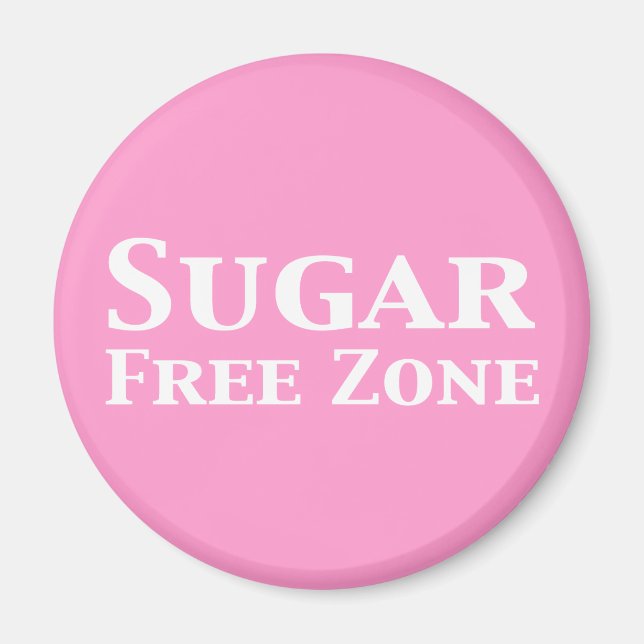 Sugar Free Zone Gifts Magnet (Front)