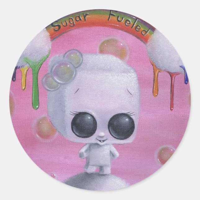 sugar fuelled stickers (Front)