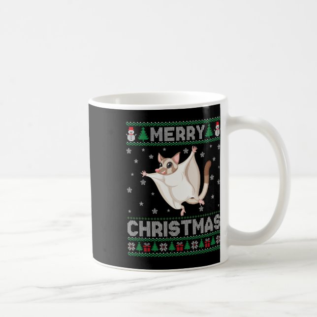 Sugar Glider Animal Men Women Kids Ugly Christmas  Coffee Mug (Right)