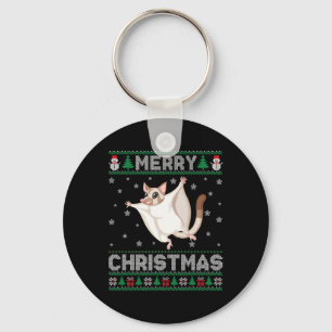 Sugar Glider Animal Men Women Kids Ugly Christmas  Key Ring