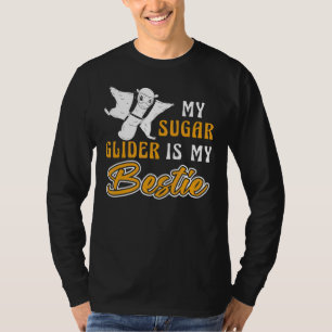 Sugar Glider Bestie Forest Animal Rodent Flying Sq T-Shirt