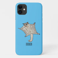 Sugar glider cartoon illustration