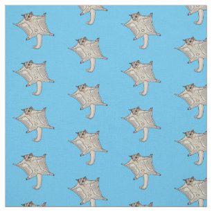 Sugar glider cartoon illustration fabric