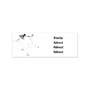 Sugar glider cartoon illustration rubber stamp