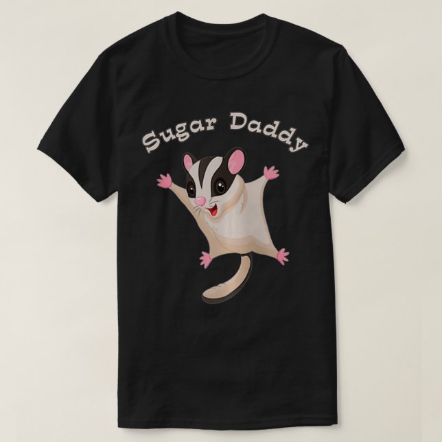 Sugar Glider Daddy Zip  T-Shirt (Design Front)