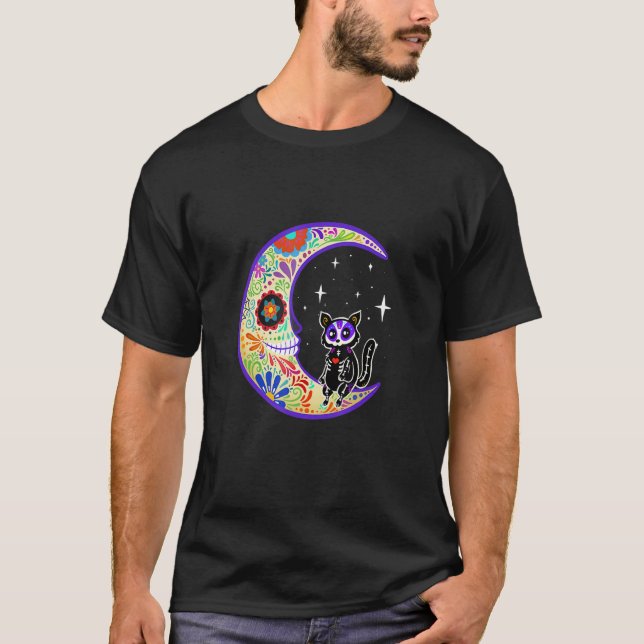 Sugar Glider Dia De Los Muertos Skeleton T-Shirt (Front)