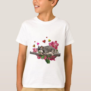 Sugar Glider Hearts and Flowers Apparel T-Shirt