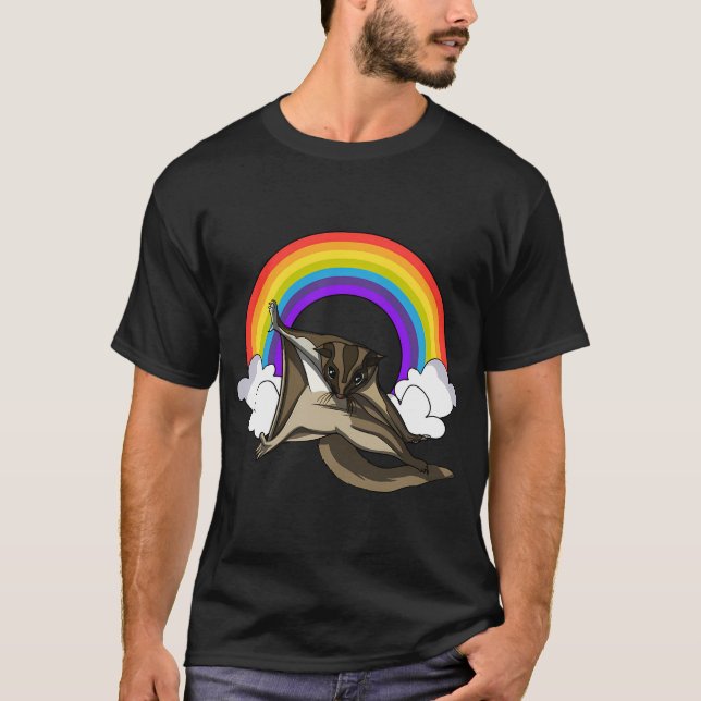 Sugar Glider Rainbow T-Shirt (Front)
