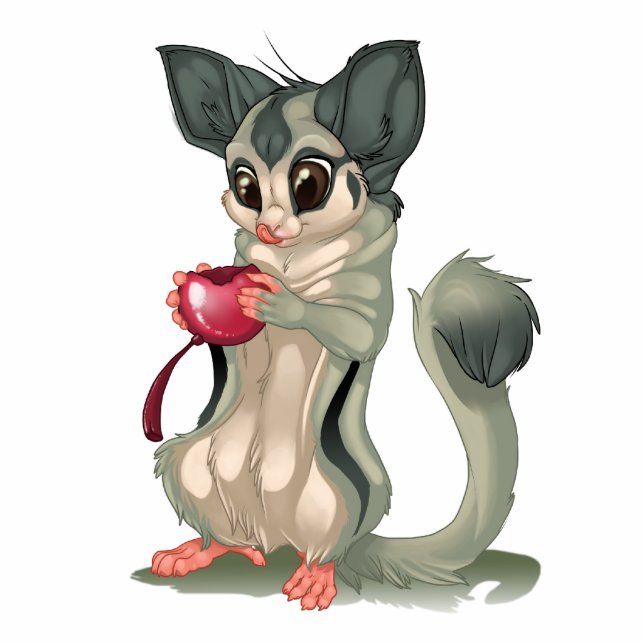 Sugar Glider Standing Photo Sculpture (Front)