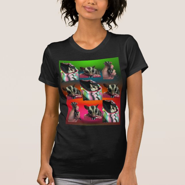 Sugar Glider Tile Pattern Womens Shirt (Front)