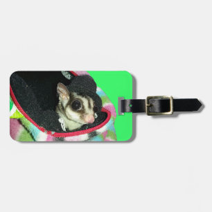 Sugar Glider Wearing a Hat Luggage Tag