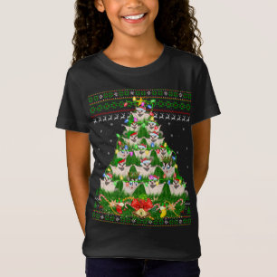 Sugar Glider Xmas Lighting Tree Sugar Glider Ugly T-Shirt