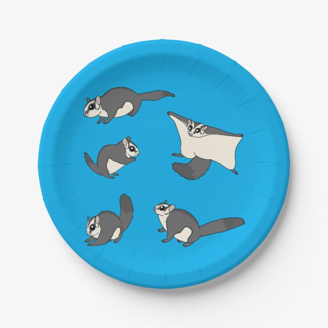 Sugar Gliders Paper Plate (Front)