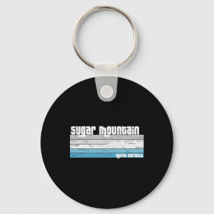 Sugar Mountain Nc - North Carolina Retro Skiing Sn Key Ring