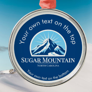 Sugar Mountain North Carolina medal Ornament