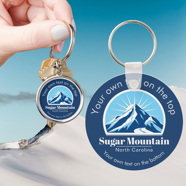 Sugar Mountain North Carolina ski resort gift  Key Ring (Creator Uploaded)