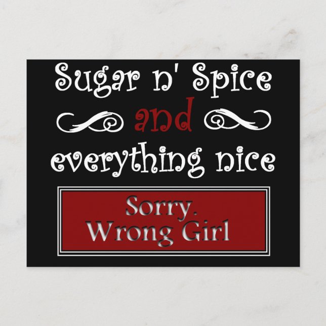 Sugar n' Spice Postcard (Front)