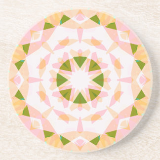 Sugar Pink Spring Green Star Dopamine Decor Art Coaster
