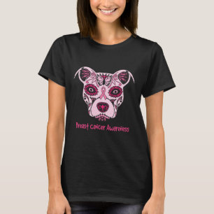 Sugar Pitbull Dog Breast Cancer Awareness Day Of T T-Shirt