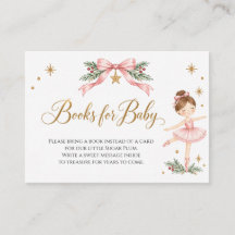 Sugar Plum Ballerina Christmas Books for Baby Encl