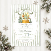 Sugar Plum Christmas Green Winter Baby Shower