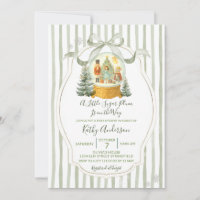 Sugar Plum Christmas Green Winter Baby Shower