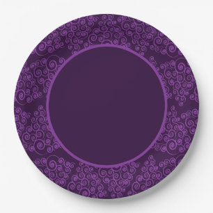 Sugar Plum CurlyQue Christmas Tree Paper Plate