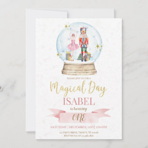 Sugar Plum Fairy and Nutcracker Magical Birthday Invitation