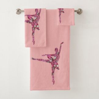 Sugar Plum Fairy Ballerina Bath Towel Set
