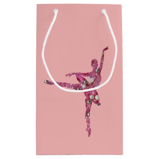 Sugar Plum Fairy Ballerina double-sided Small Gift Bag (Back)