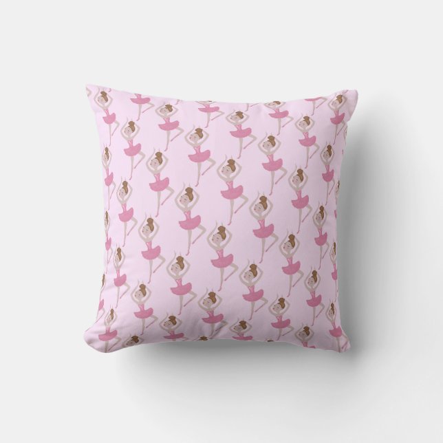 Sugar Plum Fairy Ballerina Nutcracker Ballet Cushion (Front)