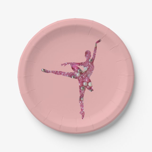 Sugar Plum Fairy Ballerina Paper Plate (Front)