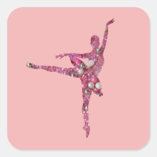 Sugar Plum Fairy Ballerina Square Sticker