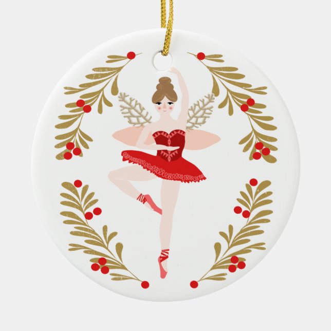 Sugar Plum Fairy Christmas Ornament (Front)