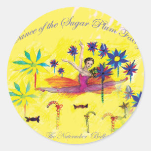 Sugar Plum Fairy Classic Round Sticker