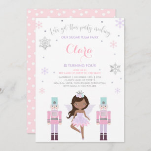 Sugar Plum Fairy Invitation Nutcracker Invitation