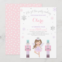 Sugar Plum Fairy Invitation Nutcracker Invitation