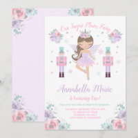 Sugar Plum Fairy Invitation Nutcracker Invitation