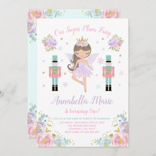 Sugar Plum Fairy Invitation Nutcracker Invitation