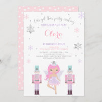 Sugar Plum Fairy Invitation Nutcracker Invitation