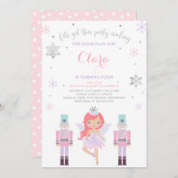 Sugar Plum Fairy Invitation Nutcracker Invitation