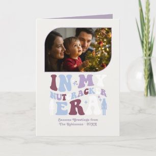 Sugar Plum Fun Retro Christmas Photos Holiday Card