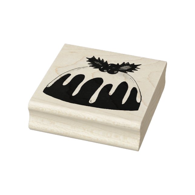 Sugar Plum Pudding Christmas Holiday Dessert Stamp (Stamp)